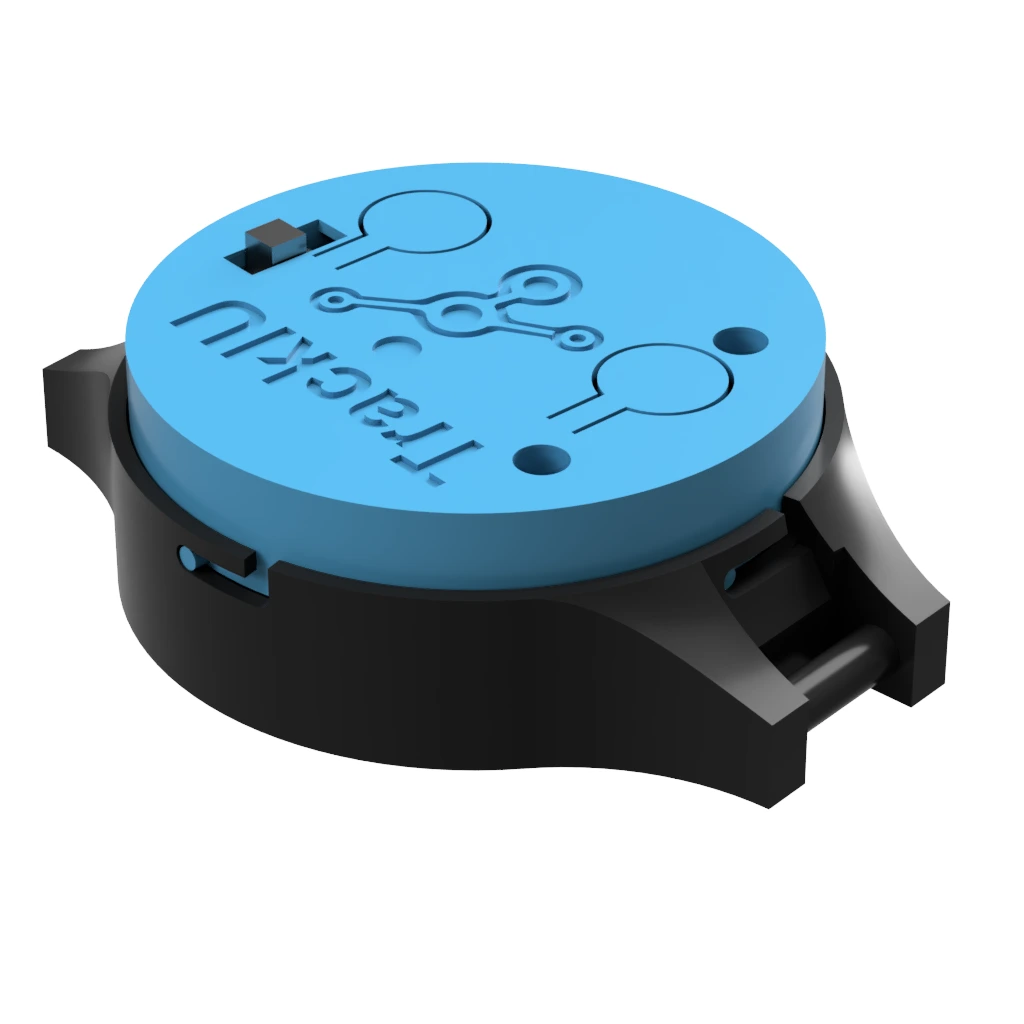Angled render of the node on its body mount