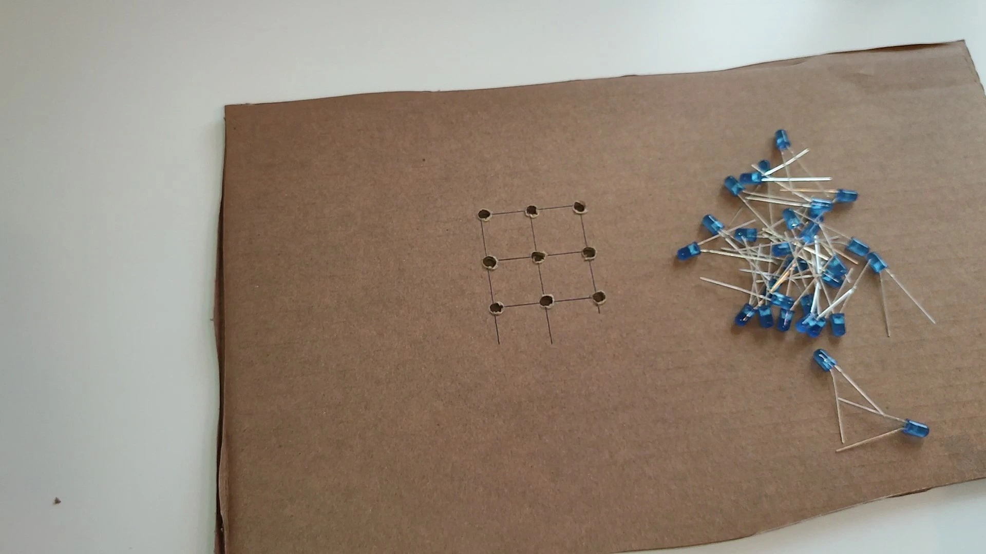 aa plantilla cubo led 3x3x3