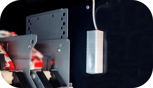 VandalStop alarm installed on a vending machine