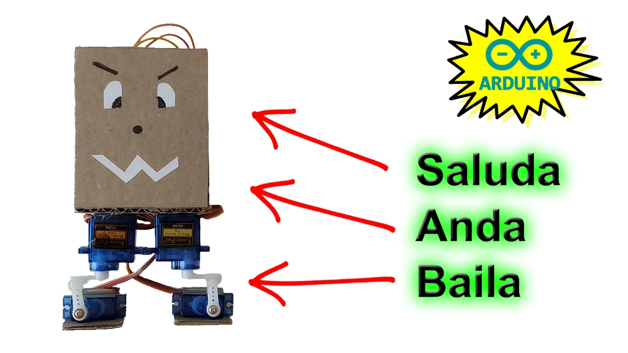 Proyecto "Robot que baila, saluda y anda solo" 16 proyecto con arduido robot
