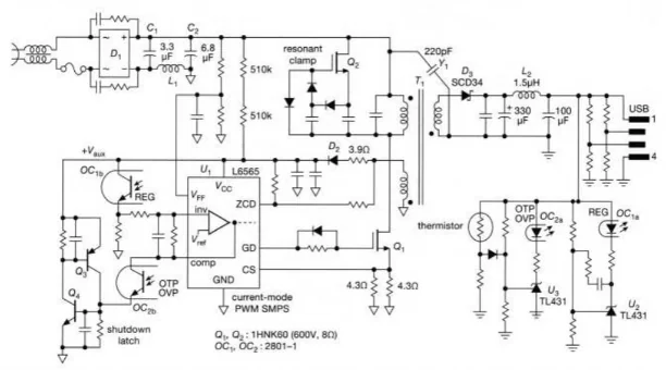 Esquema el&eacute;ctrico del cargador Apple de 5 W original