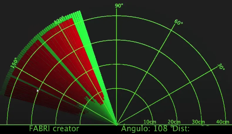 Radar con Arduino usando sensor de ultrasonidos HC-SR04
