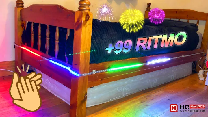 Tira LED RGB controlada con Arduino que reacciona a palmadas