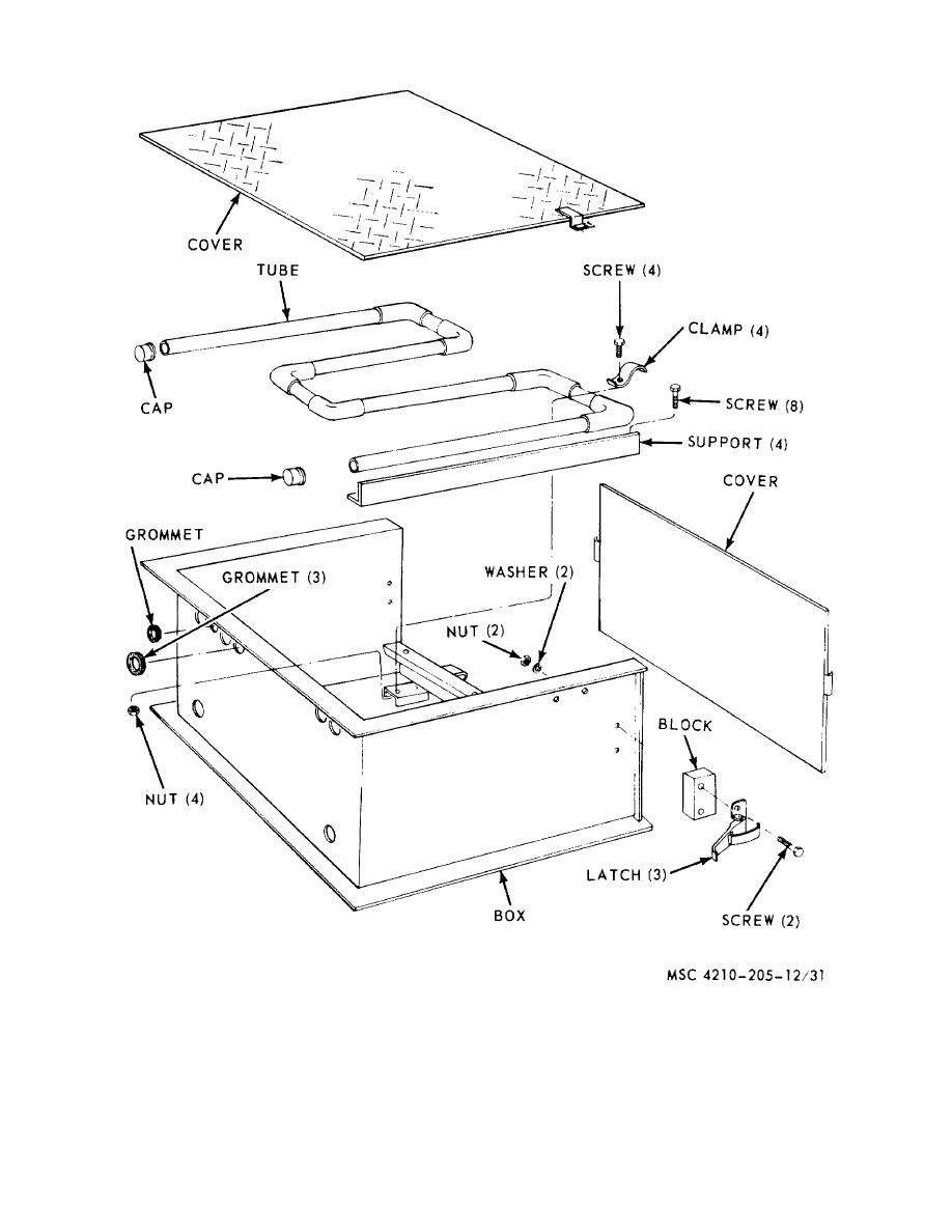 Vista explosionada del MVP y de los elementos que componen el prototipo
