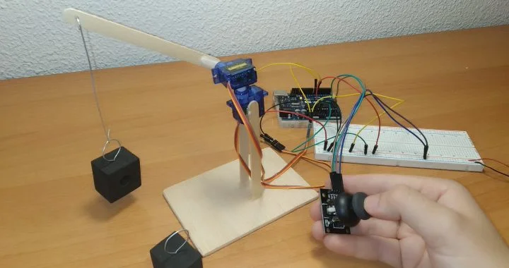 proyecto grua con arduino