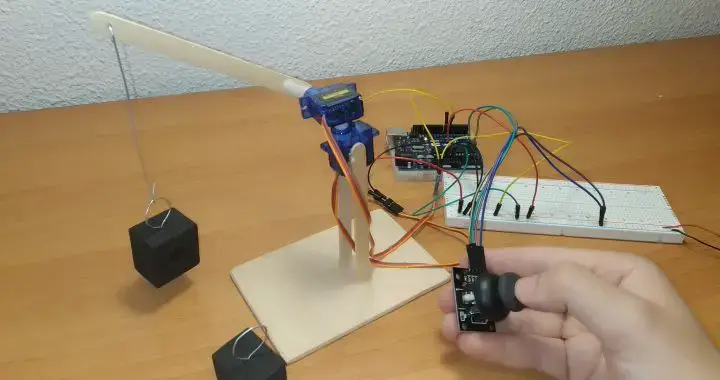 proyecto grua con arduino