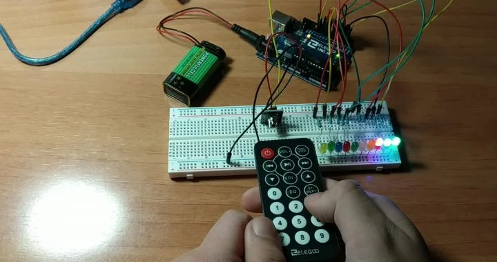 proyecto LEDs con mando a distancia
