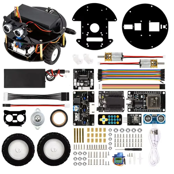 componentes kit robot tortuga