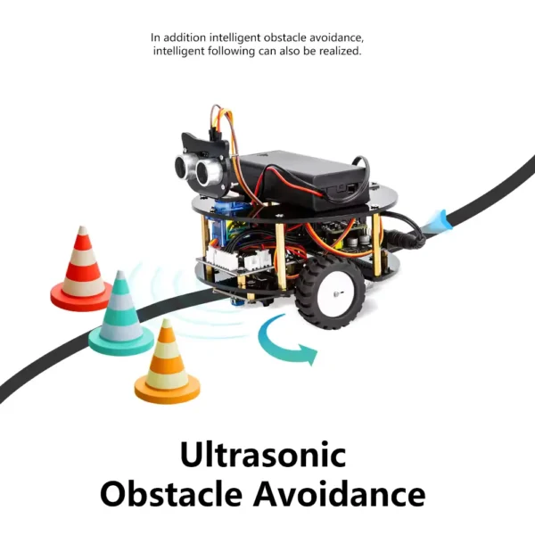 ultrasonidos kit robot tortuga